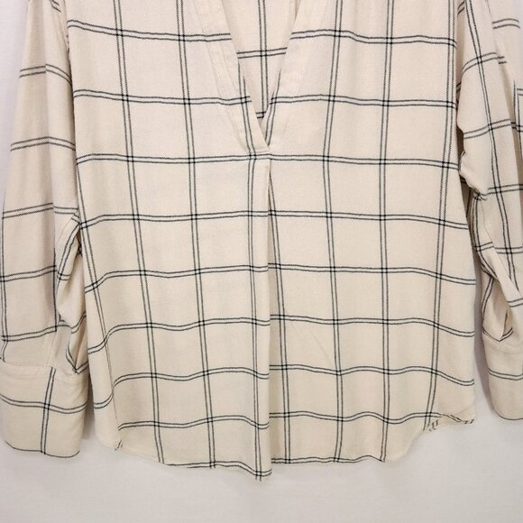 Vince Wool Blend Top Womens XS Oversized Boxy Long Sleeve Blouse Office Casual - Picture 5 of 11